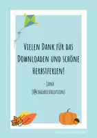 Vorschau - Poster - Feriengrüße für die Herbstferien "Schöne Herbstferien!" - Seite 1