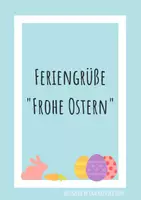 Vorschau - Poster - Feriengrüße "Frohe Ostern" - Deckblatt