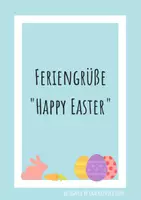 Vorschau - Poster - Feriengruß "Happy Easter!" - Deckblatt