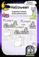 Vorschau - Arbeitsblätter - Halloween - Englisch - 3fach differenzierte Lesespurgeschichte - Deckblatt
