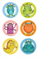 Vorschau - Poster - Gruppentisch Monster (Maskottchen, 2 Versionen) - Seite 1