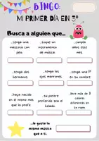Vista previa - Juegos / Gamificación - Bingo inicio de curso 3º - Portada