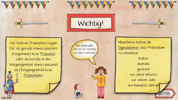 Vorschau - Interaktives Material - Interaktiv: Präteritum (1. Vergangenheit) 2. Teil - Seite 2