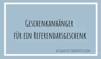 Vorschau - Anderer Materialtyp - Geschenkanhänger Referendarsgeschenk - Deckblatt