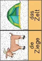 Vorschau - Fördermaterial/Inklusion - Buchstabe Z/z - Bildkarten und Wortkarten (Anlaut - Inlaut - Auslaut) - Seite 1