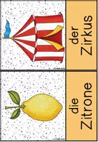 Vorschau - Fördermaterial/Inklusion - Buchstabe Z/z - Bildkarten und Wortkarten (Anlaut - Inlaut - Auslaut) - Seite 3