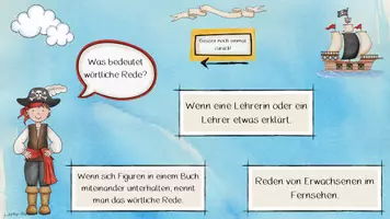 Vorschau - Interaktives Material - Interaktiv: Wörtliche Rede mit voran- und nachgestellten Begleitsätzen - Seite 3