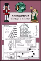 Vorschau - Arbeitsblätter - Adventskalenderheft, Adventskalender, 24 Aufgaben - Deckblatt