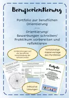 Vorschau - Stundenentwürfe - Berufliche Orientierung- Portfolio zur Berufsorientierung - Deckblatt
