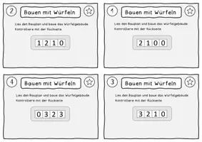 Vorschau - Arbeitsblätter - Würfelgebäude - Seite 2