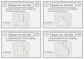 Vorschau - Arbeitsblätter - Würfelgebäude - Seite 3