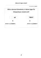 Vorschau - Arbeitsblätter - (Wann) ist Lügen erlaubt? Schopenhauers Antwort als Texträtsel individuell erarbeiten - Seite 2