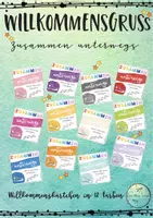 Vorschau - Anderer Materialtyp - Willkommensgeschenk - Willkommensgruß zum Schulanfang - Deckblatt