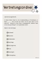 Vorschau - Anderer Materialtyp - Vertretungsordner - Vorlagen zum Ausfüllen für deine Klasse - Seite 2