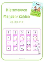 Vorschau - Stationenlernen - Klettmappen: Mengen/Zählen im ZR3 bis ZR8 - Deckblatt