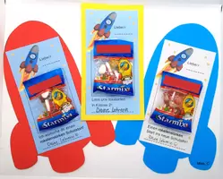 Vorschau - Mal- und Bastelvorlagen - Willkommensgruß für das neue Schuljahr "Rakete" (Geschenke) - Seite 2