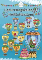 Vorschau - Mal- und Bastelvorlagen - Geburtstagskalender Heißluftballons - Deckblatt