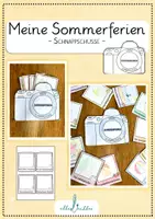 Vorschau - Arbeitsblätter - Schnappschüsse - Meine Erlebnisse in den Sommerferien - Deckblatt