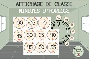 Aperçu - Affichage - Minutes à afficher pour horloge - Page de couverture