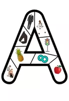 Vorschau - Arbeitsblätter - Buchstabenpuzzle "A" mit Anlauten - 2-fach differenziert - DaZ / Deutsch - Seite 2