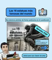 Vista previa - Unidades / Secuencias / Situaciones de Aprendizaje - Las esculturas más famosas (enlace al cuestionario en PDF) - Portada
