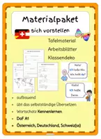 Vorschau - Arbeitsblätter - DaF sich vorstellen - Deckblatt
