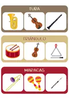 Vista previa - Juegos / Gamificación - Quién soy - Castellano - Encuentra el instrumento - página 1