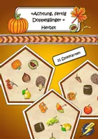 Vorschau - Stationenlernen - Achtung, fertig, Doppelgänger Herbst - Deckblatt