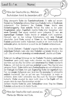 Vorschau - Arbeitsblätter - Buchstabe / Laut- Ei / ei - Einführung in GRUNDSCHRIFT - inklusive Geschichte und Puzzle - Seite 1