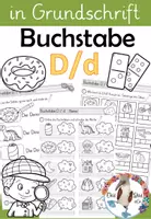 Vorschau - Arbeitsblätter - Buchstabe D / d - Einführung in GRUNDSCHRIFT - inklusive Geschichte und Puzzle - Deckblatt