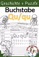 Vorschau - Arbeitsblätter - Buchstabe Q / Qu - Einführung inklusive Geschichte - Buchstabeneinführung - Deckblatt