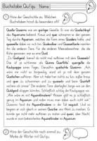 Vorschau - Arbeitsblätter - Buchstabe Q / Qu - Einführung inklusive Geschichte - Buchstabeneinführung - Seite 1
