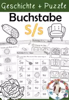 Vorschau - Arbeitsblätter - Buchstabe S / s - Einführung inklusive Geschichte - Buchstabeneinführung - Deckblatt