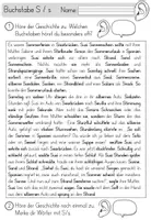 Vorschau - Arbeitsblätter - Buchstabe S / s - Einführung inklusive Geschichte - Buchstabeneinführung - Seite 1