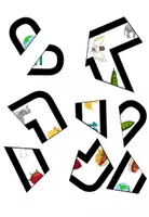 Vorschau - Mal- und Bastelvorlagen - Buchstabenpuzzle "E" mit Anlauten - 2-fach differenziert - DaZ / Deutsch - Seite 3
