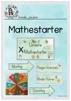 Vorschau - Arbeitsblätter - Mathestarter Materialsammlung - Deckblatt