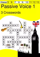 Vorschau - Spiele - Crossword Passive Voice 1 - Simple Present, Simple Past und Present Perfect - Deckblatt