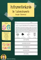 Vorschau - Arbeitsblätter - Instrumentenkunde - Die Tasteninstrumente - Deckblatt