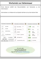 Vorschau - Merkblätter - Wortschatz zur Zahlenmauer - Übersichtsblätter - Deckblatt