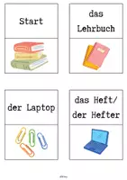 Vorschau - Arbeitsblätter - Was passt? - Gegenstände Schule - Seite 2