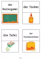 Vorschau - Arbeitsblätter - Was passt? - Gegenstände Schule - Seite 3