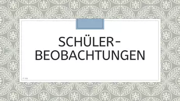 Vorschau - Anderer Materialtyp - Schülerbeobachtungen digital und praktikabel - Deckblatt