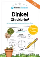 Vorschau - Arbeitsblätter - Steckbrief Dinkel - Deckblatt
