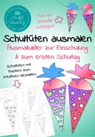 Vorschau - Arbeitsblätter - Ausmalbilder: Schultüten zur Einschulung & zum Schulanfang - Deckblatt
