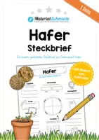 Vorschau - Arbeitsblätter - Steckbrief Hafer - Deckblatt