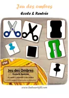 Aperçu - Apprentissages en autonomie - Jeu des ombres - Ecole et Rentrée - Page de couverture