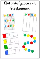 Vorschau - Arbeitsblätter - Klettmappe Farben Stecksonnen TEACCH - Deckblatt