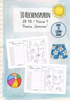 Vorschau - Arbeitsblätter - Rechenspuren - Thema Sommer - ZR 10 (Kl. 1) - Deckblatt