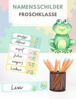 Vorschau - Anderer Materialtyp - Namensschilder für die Froschklasse - Deckblatt