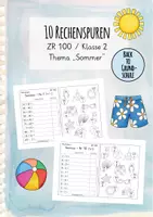 Vorschau - Arbeitsblätter - Rechenspuren - Thema Sommer - ZR 100 (Kl. 2) - Deckblatt